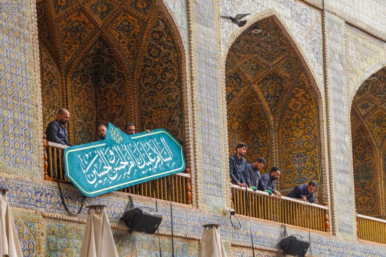 حرم مطهر علوی آمادۀ جشن میلاد سرور بانوان عالم 4