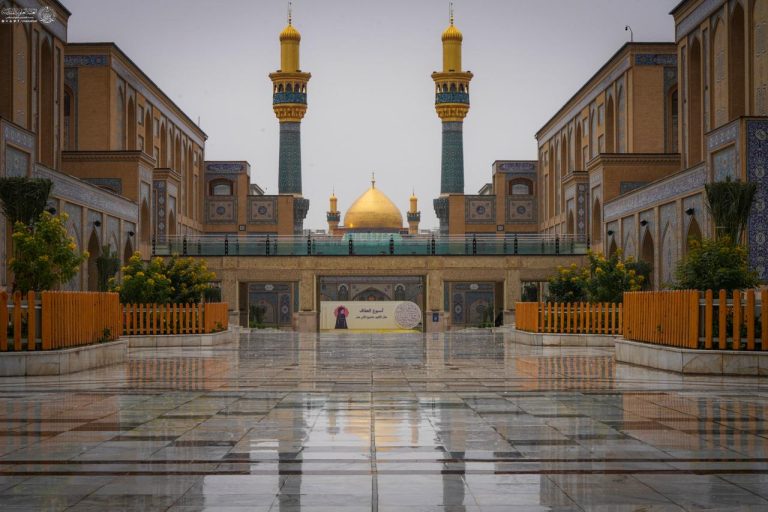 بارش رحمت الهی در حرم مطهر علوی 5