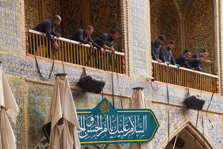 حرم مطهر علوی آمادۀ جشن میلاد سرور بانوان عالم 6