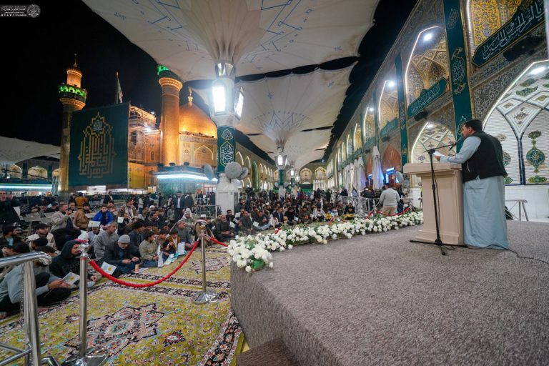 مراسم جشن شب میلاد دخت نبی مکرم اسلام در حرم مطهر علوی 7