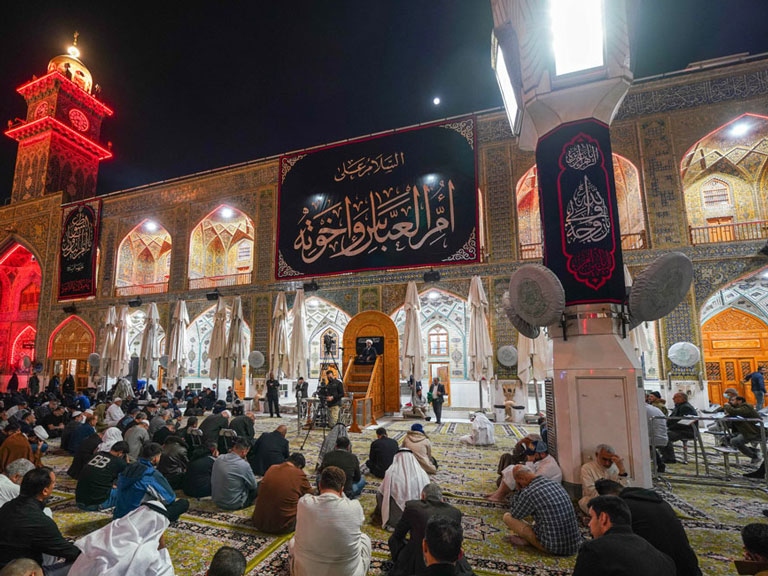 اقامهٔ عزای حضرت ام‌البنین (سلام‌الله‌علیها) در حرم مطهر علوی