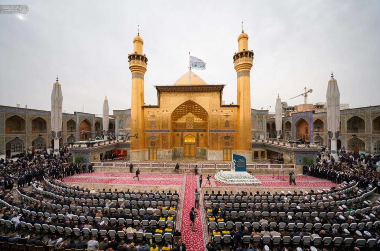 مراسم تاریخی رونمایی از ایوان طلای حرم مطهر علوی