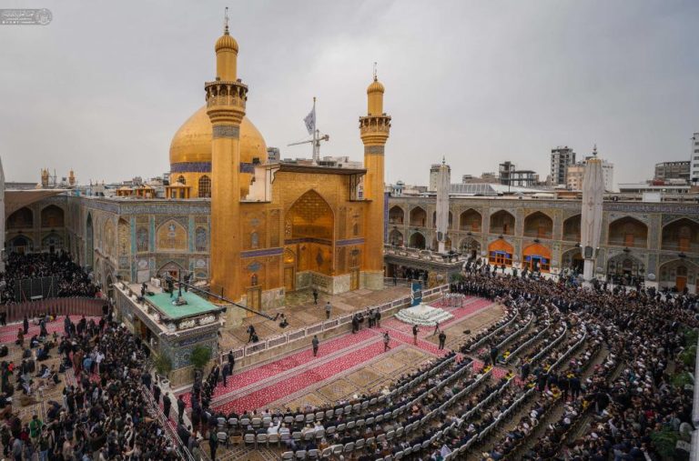 پایان عملیات نوسازی ایوان طلای حرم مطهر علوی