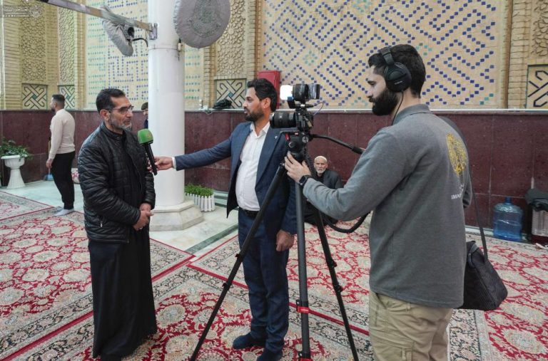 پوشش رسانه‌ای آستان مقدس علوی از مراسم عید مبعث