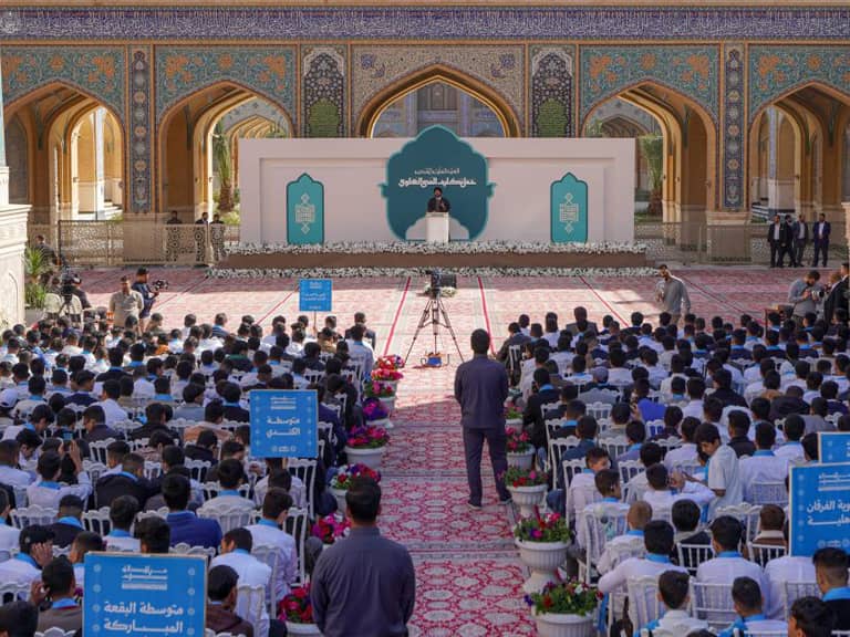 مراسم جشن تکلیف دانش‌آموزان پسر