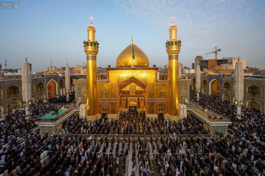 اقامه نماز عید سعید فطر در حرم مولای متقیان