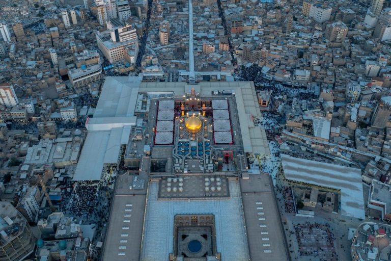 شکوه حرم امیرالمؤمنین (علیه‌السلام) از نگاه آسمان