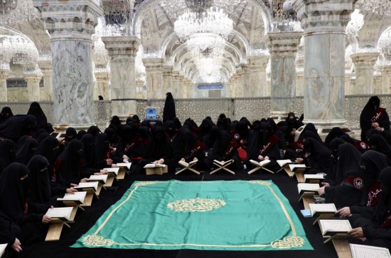 میزبانی آستان مقدس علوی از هیأت قرآنی آستان مقدس حسینی