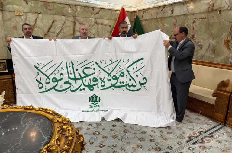 پرچم غدیر مساجد و زیارتگاه‌ها