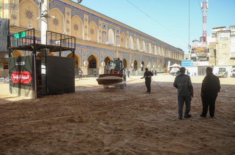 آماده‌سازی فضا مشعل‌گردانی