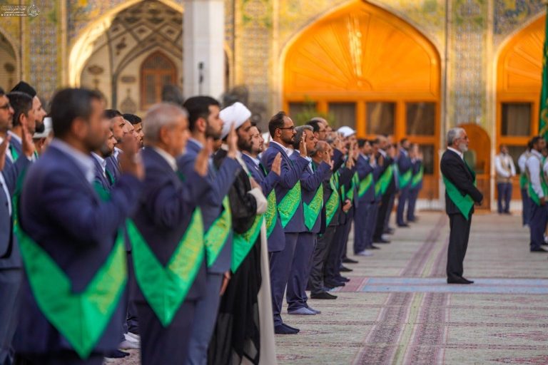 مراسم ادای سوگند خدمت خادمان در حرم مطهر علوی