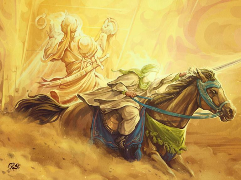 مباهات سیدالشهدا به مولای متقیان در روز عاشورا