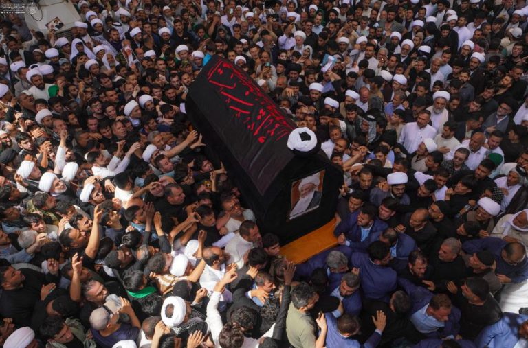 نجف اشرف در سوگ رحلت آیت‌الله‌ فیاض