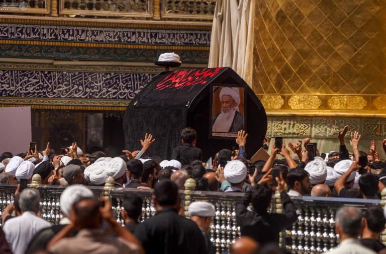 نجف اشرف در سوگ رحلت آیت‌الله‌ فیاض
