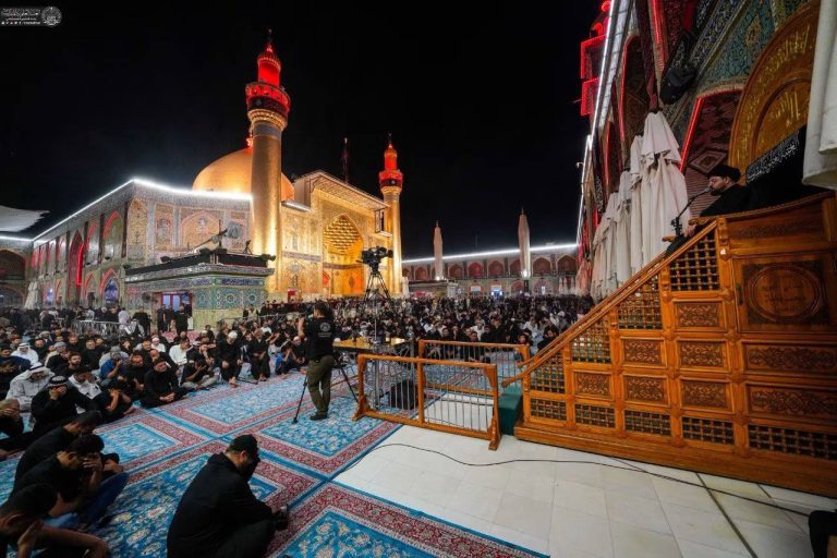مراسم عزاداری شهادت امام سجاد (علیه‌السلام) در حرم مطهر علوی