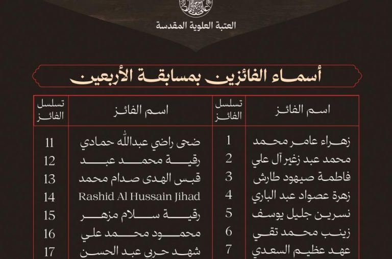مسابقۀ مجازی اربعین