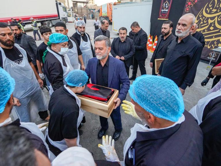 بازدید میدانی معاون تولیت آستان مقدس علوی از موکب‌های خدماتی اربعین