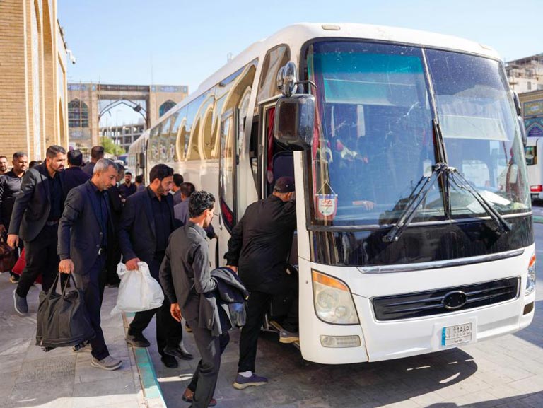 اعزام موکب خادمان آستان مقدس علوی به سامرا در سالروز شهادت امام عسکری (علیه‌السلام)