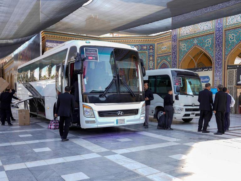 خدمات‌ بخش حمل‌ونقل آستان مقدس علوی در سالروز شهادت امام حسن عسکری (علیه‌السلام)