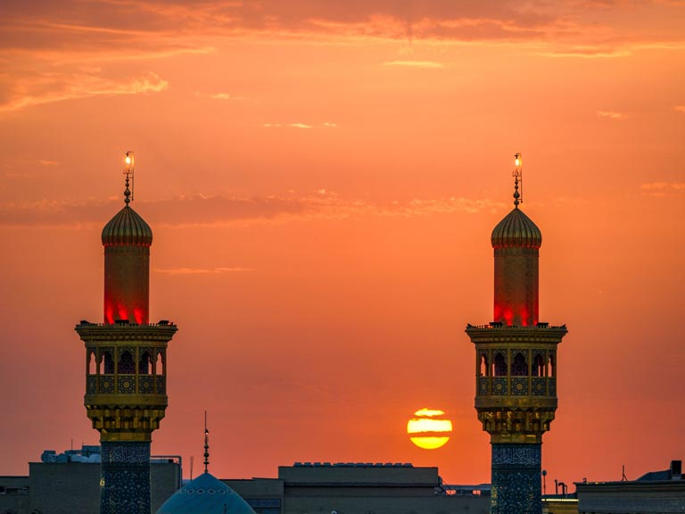 آسمان تماشایی حریم قدسی حرم مطهر علوی