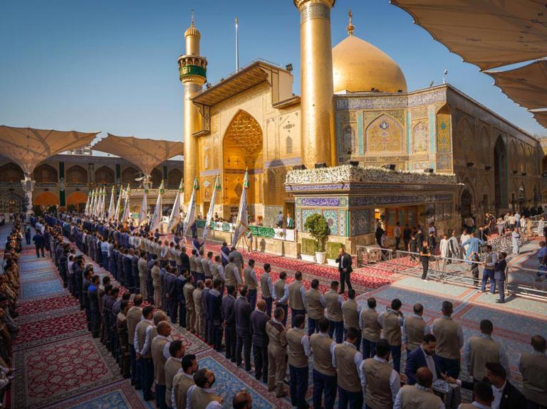هفته‌ای سرشار از نور و سرور در جوار حرم امیرالمؤمنین (علیه‌السلام)