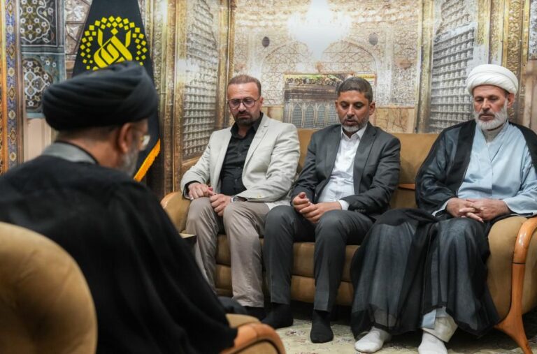 حضور هیئت آستان بزرگداشت آیت‌الله شبیری