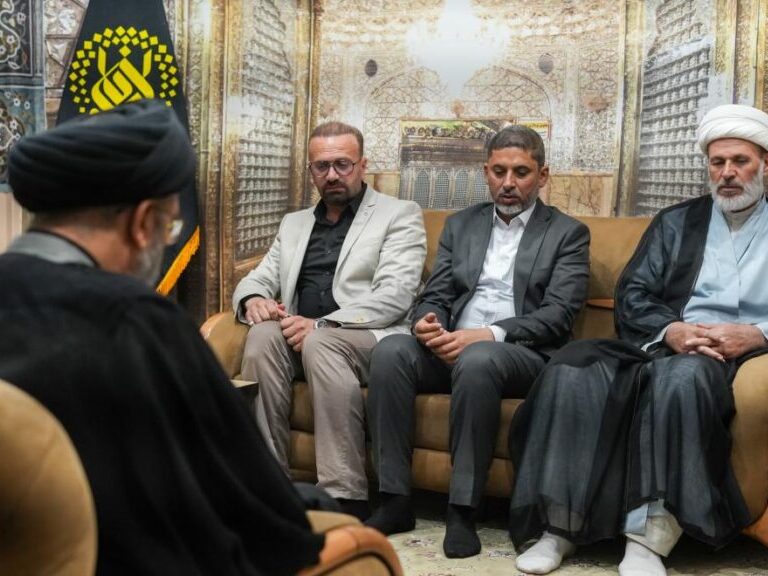 حضور هیئت آستان بزرگداشت آیت‌الله شبیری