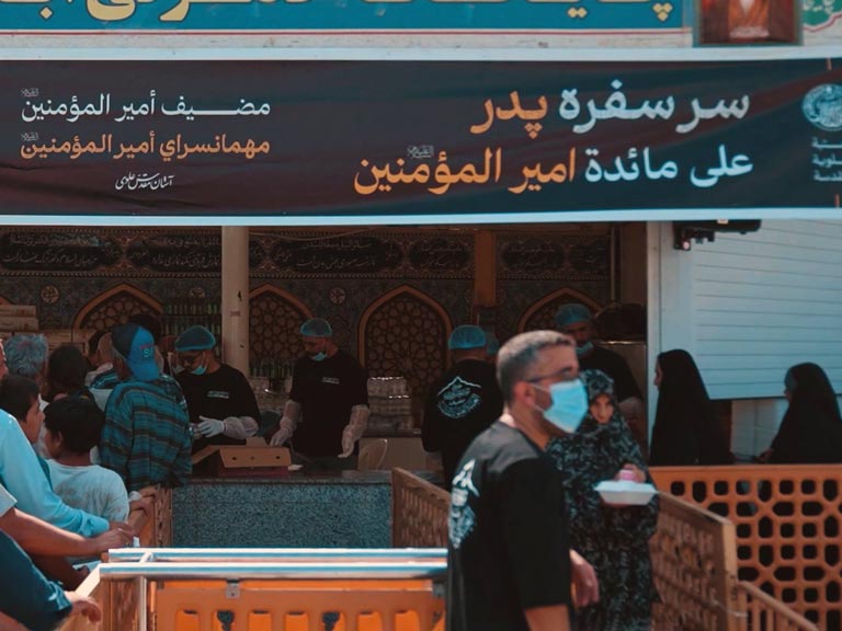 برپایی موکب آستان مقدس علوی در شهر قم