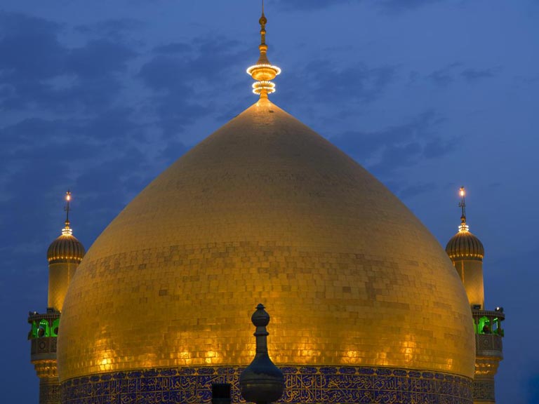 شکوه سپیدهدم در حرم مولای متقیان