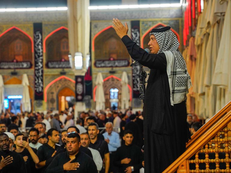 حرم مطهر علوی سوگوار یاس نبوی