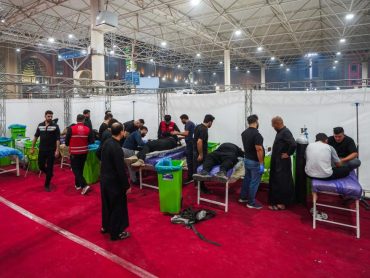 خدمت‌رسانی درمانی آستان مقدس علوی به عزاداران حسینی