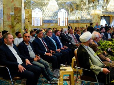 حضور هیئتی از آستان علوی در مراسم افتتاح دوازدهمین جشنواره فرهنگی «السفیر»