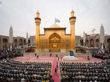 مراسم تاریخی رونمایی از ایوان طلای حرم مطهر علوی