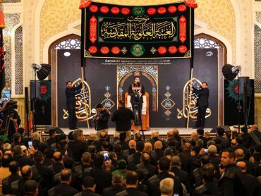 حضور دستۀ عزاداری آستان مقدس علوی در حرم مقدس کاظمین
