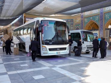 انتقال خادمین مواکب مراسم شهادت امام حسن عسکری