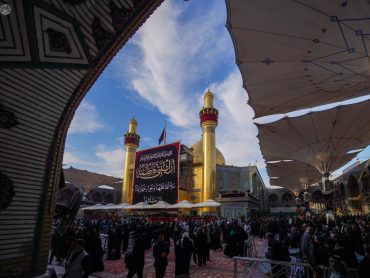 حرم مطهر علوی در سوگ شهادت بانوی دو عالم