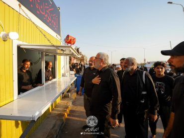 بازدید تولیت آستان مقدس علوی از مراکز پذیرایی واقع در جاده «یا حسین»