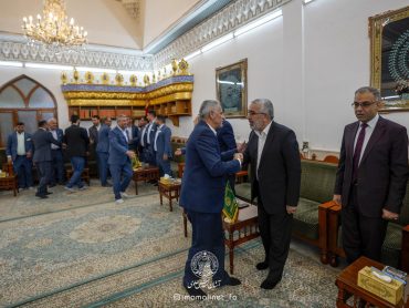 دیدار خادمان مرقد علوی با تولیت آستان به مناسبت عید فطر