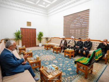 دیدار تولیت آستان مقدس علوی با هیئتی از آستان قدس رضوی