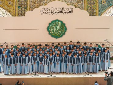 شرکت بیش از ۸۰ نوگل در محفل قرآنی حرم مطهر علوی همزمان با ماه رمضان
