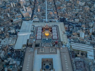 شکوه حرم امیرالمؤمنین (علیه‌السلام) از نگاه آسمان