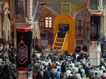 مراسم عزاداری شهادت حضرت فاطمه سلام‌الله‌علیها در حرم مطهر علوی