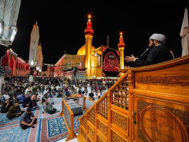مراسم سوگواری ایام فاطمیه در حرم مطهر علوی