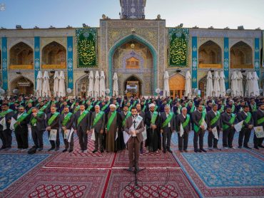 🔸 مراسم جشن میلاد فخر بانوان عالم در صحن و سرای حرم امیرالمؤمنین علیه‌السلام
