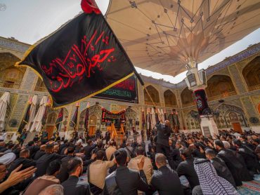 عزاداری خادمان علوی در روز شهادت امام جعفر صادق علیه‌السلام