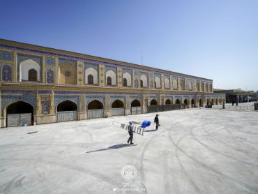 آماده‌سازی 6 هزار مترمربع از صحن مطهر علوی برای استقبال از زائران اربعین