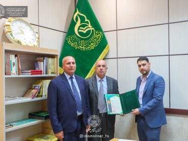 تقدیر آستان مقدس علوی از «ابراهیم الجبوری» استاد دانشگاه اسلامی
