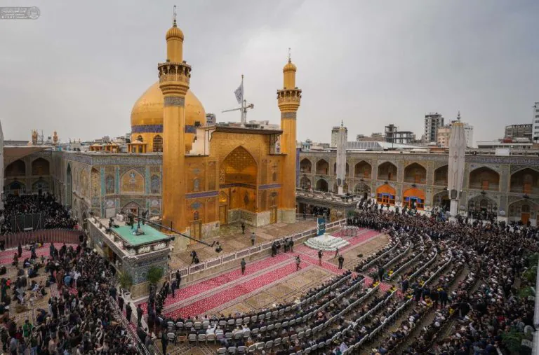 پایان عملیات نوسازی ایوان طلای حرم مطهر علوی